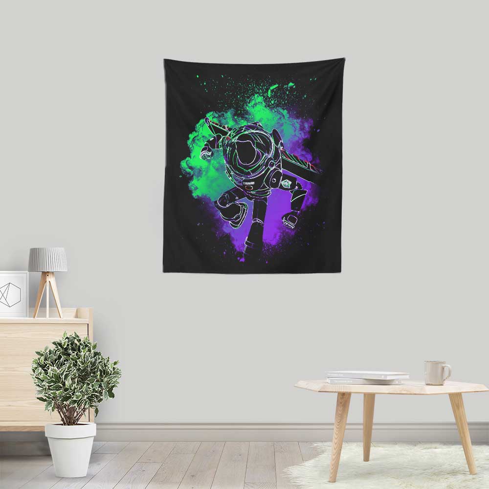 Space Ranger's Soul Lightweight Polyester Wall Tapestry by Donnie Illustrations