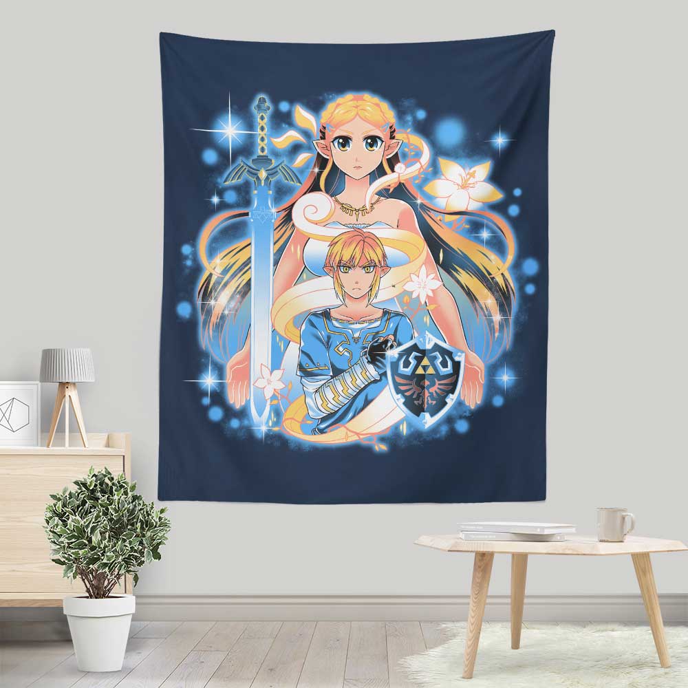 Vibrant Awakened Hero Wall Decor Tapestry by Coinbox Tees