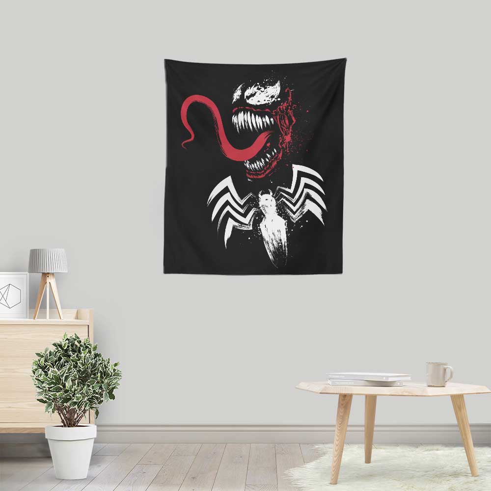 Symbiote Themed Lightweight Polyester Wall Tapestry by Dr. Monekers