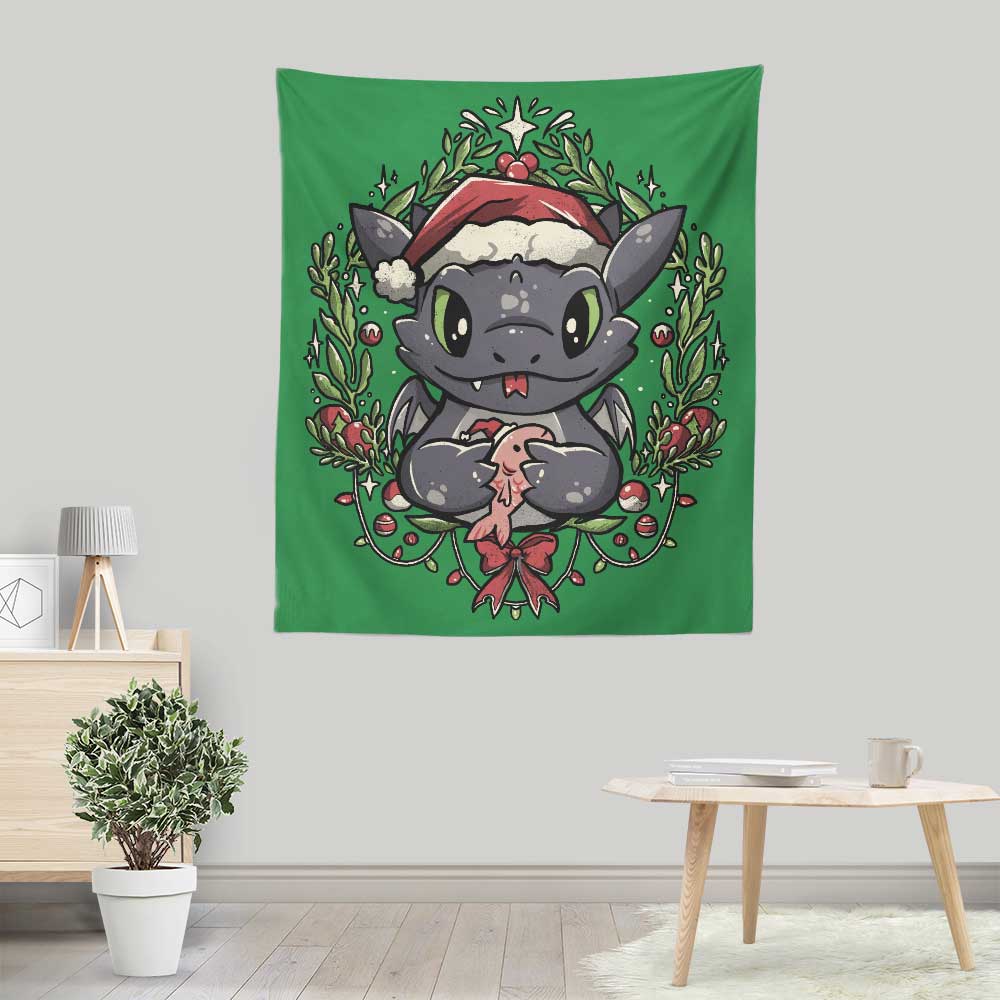 Dragon-themed Christmas Wall Decor - Exquisite Wall Tapestry