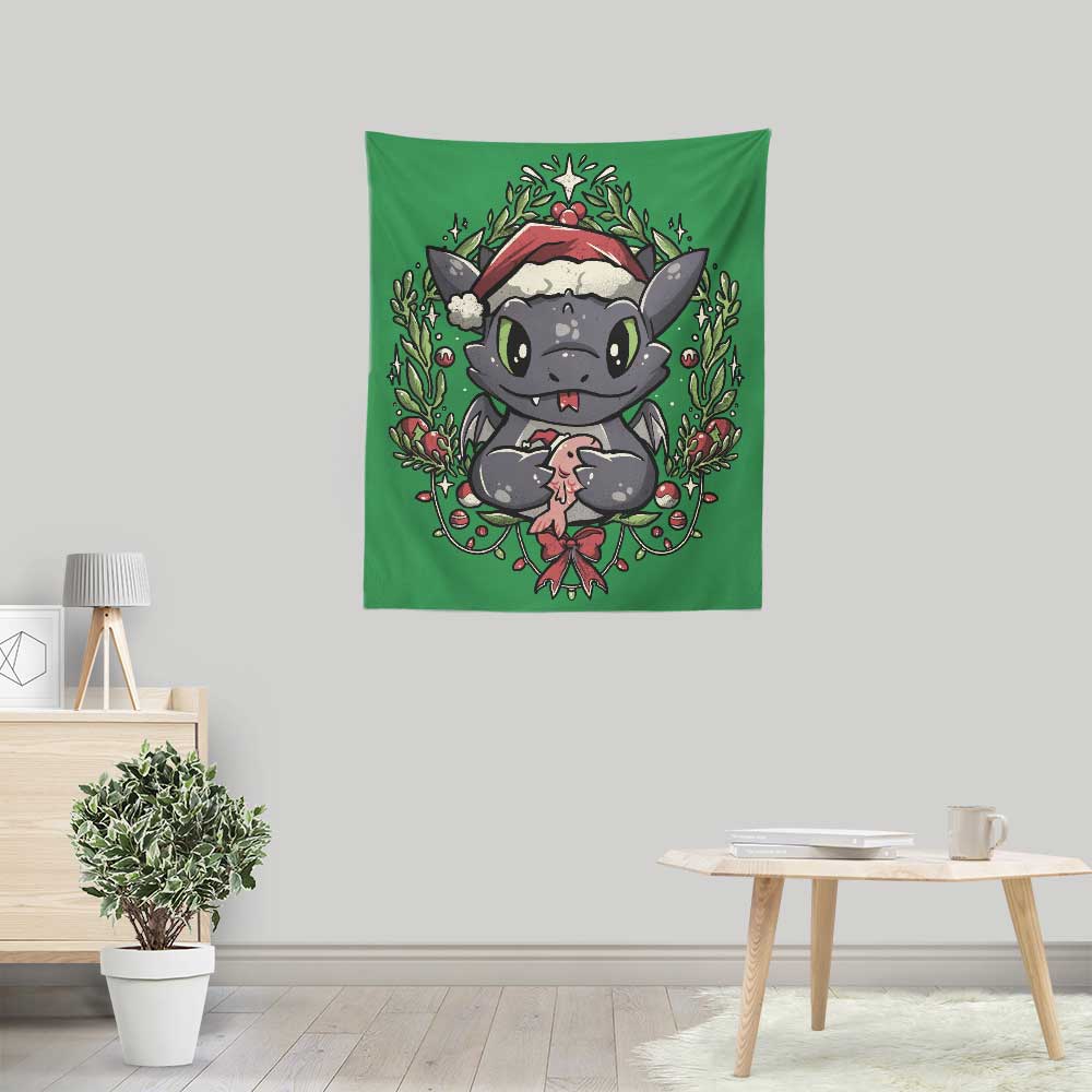 Dragon-themed Christmas Wall Decor - Exquisite Wall Tapestry