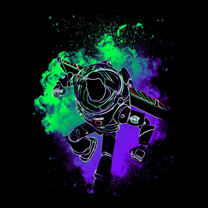 Space Ranger's Soul Lightweight Polyester Wall Tapestry by Donnie Illustrations