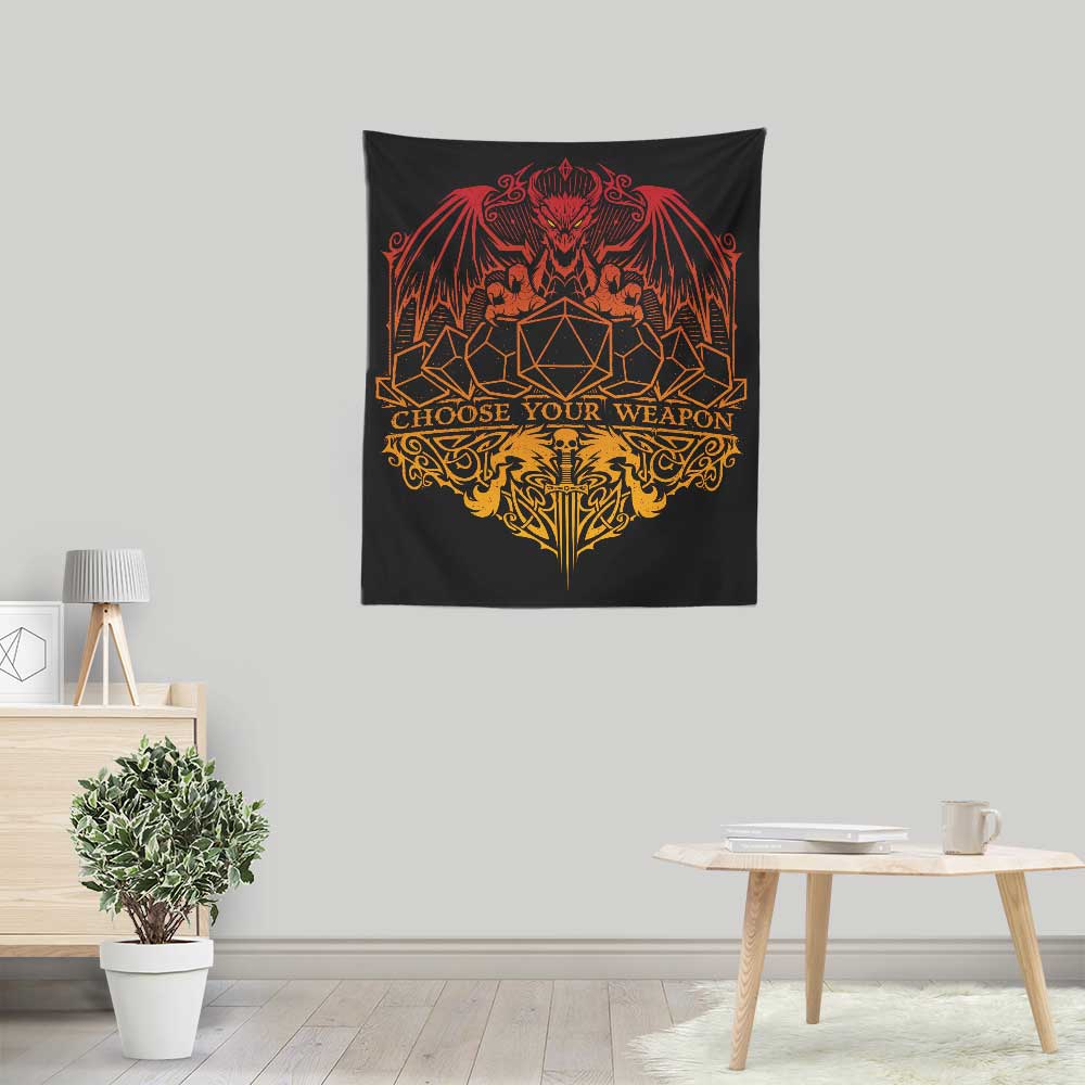 StudioM6 Choose Your Weapon Wall Decorative Tapestry