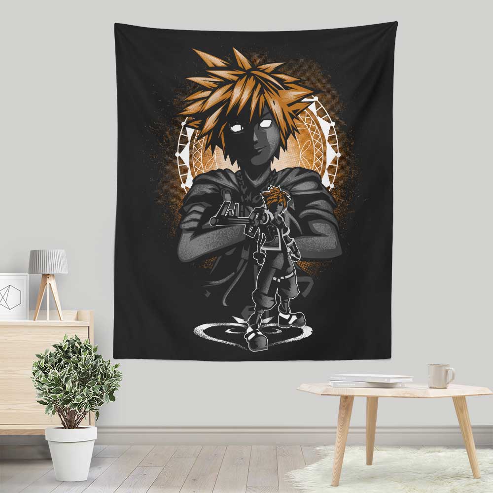 Vibrant 'Attack of Sora' Lightweight Polyester Wall Tapestry