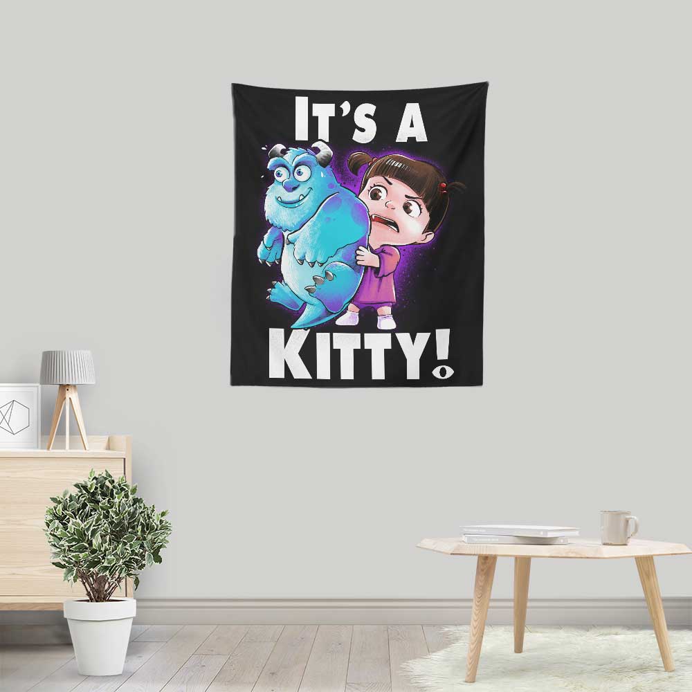 Alemaglia's Colorful Kitty Wall Tapestry - 100% Polyester