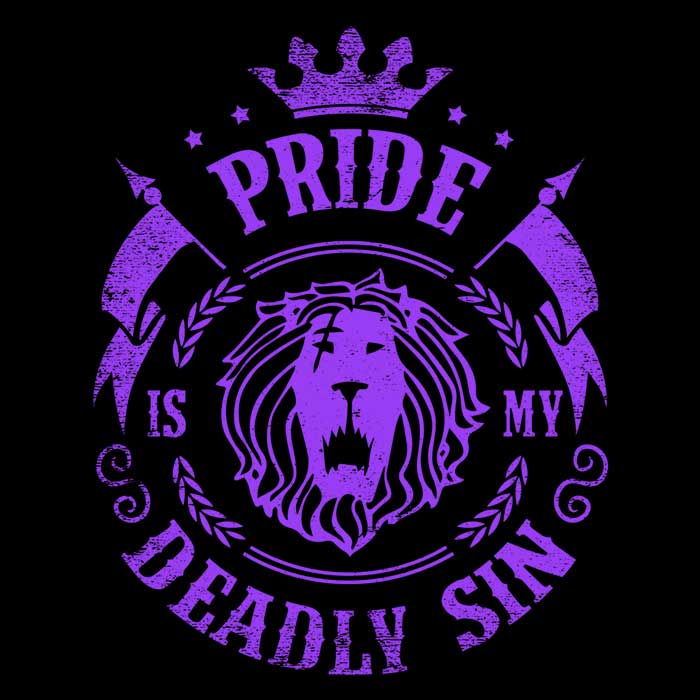 Striking 'Pride is My Sin' Wall Tapestry by Typhoonic Art