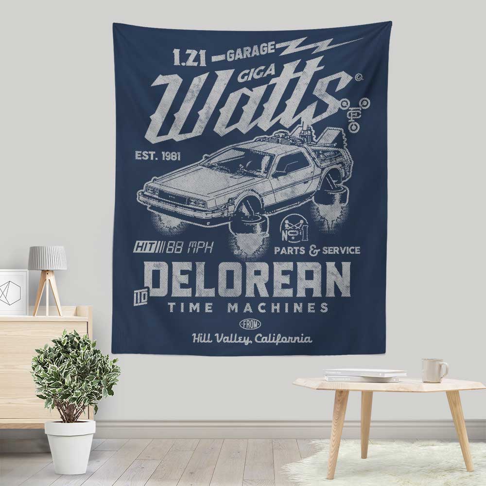 Arinesart's Gigawatt Garage Wall Tapestry - A Stunning Decor Piece