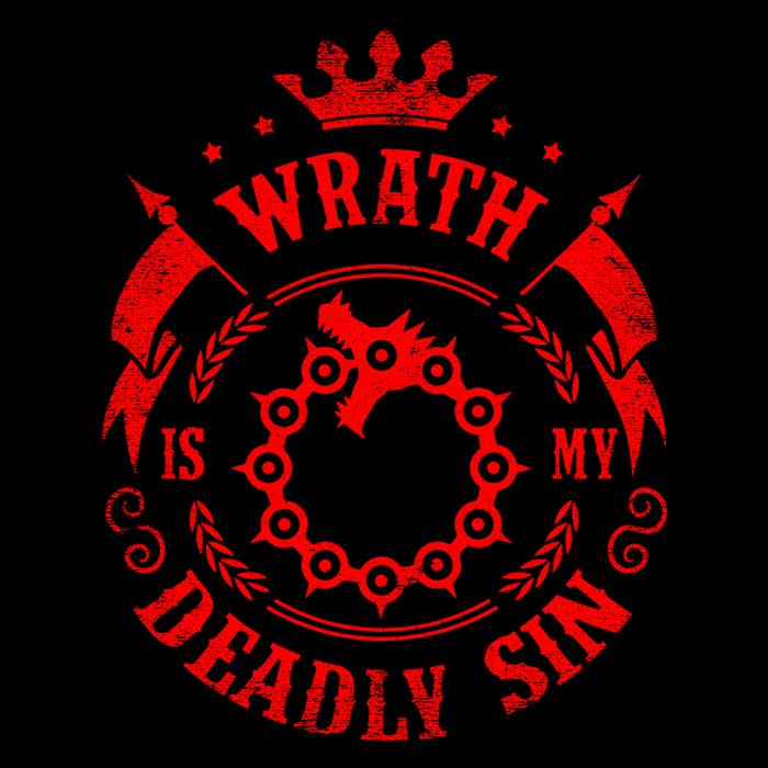 Typhoonic Art's 'Wrath is My Sin' Lightweight Polyester Wall Tapestry for Indoor and Outdoor Use