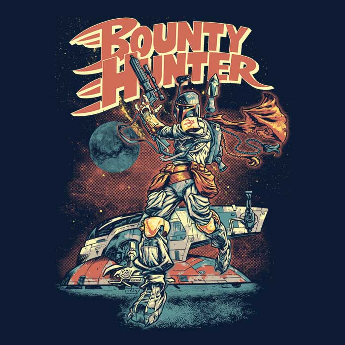 Bounty Hunter Themed Wall Tapestry for Home Decor