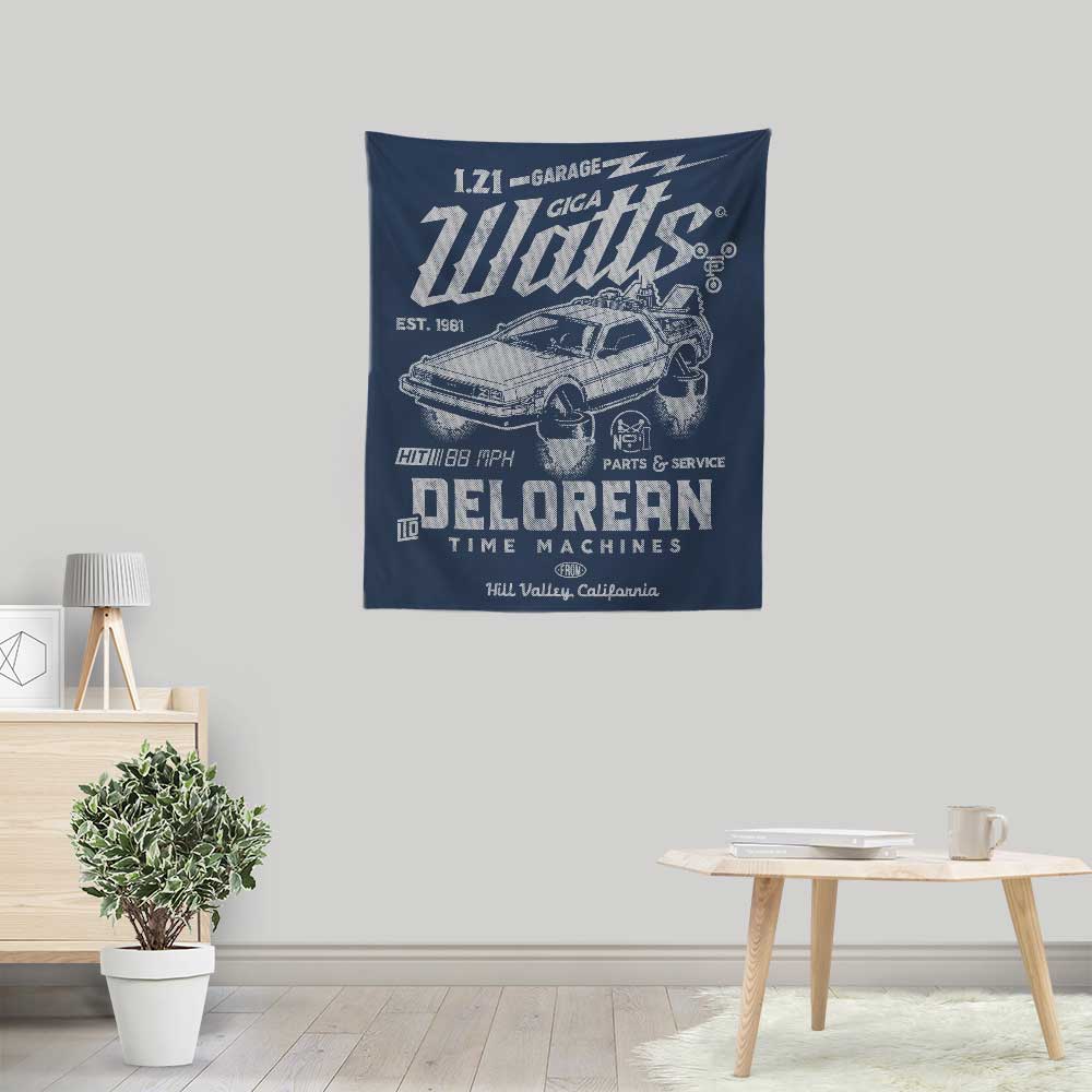 Arinesart's Gigawatt Garage Wall Tapestry - A Stunning Decor Piece