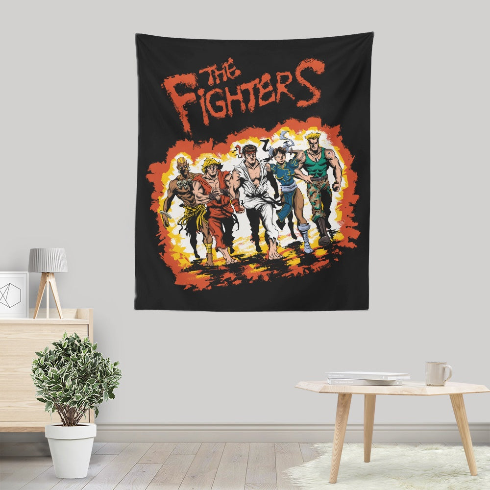 The Fighters Wall Tapestry - Decorative Wall Art by Zascanauta
