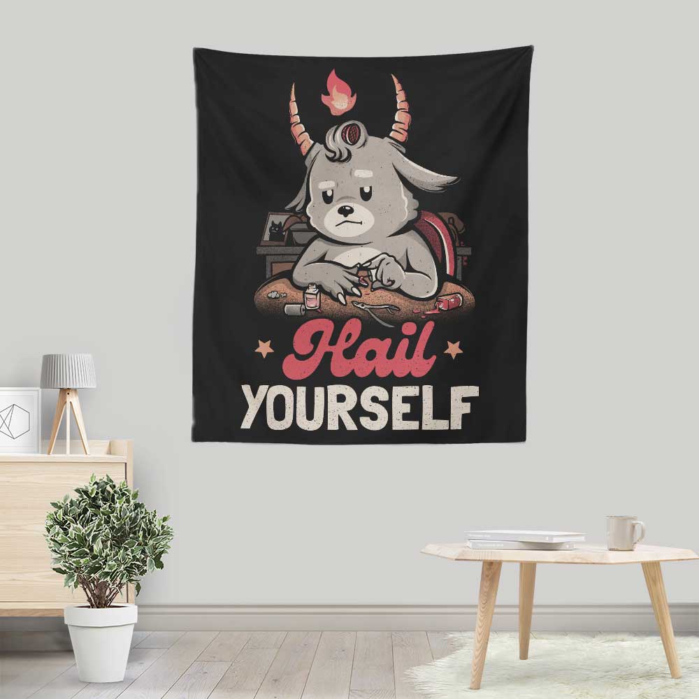 Hail Yourself Decorative Wall Tapestry by Edu.ely