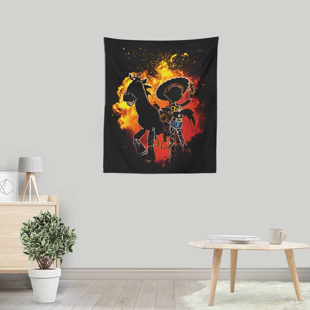 Donnie Illustrations' Cowgirl Spirit Lightweight Wall Tapestry