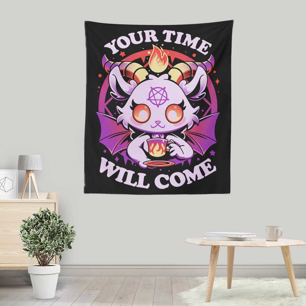 Teatime in Hell - Exquisite Wall Tapestry for Home Decor