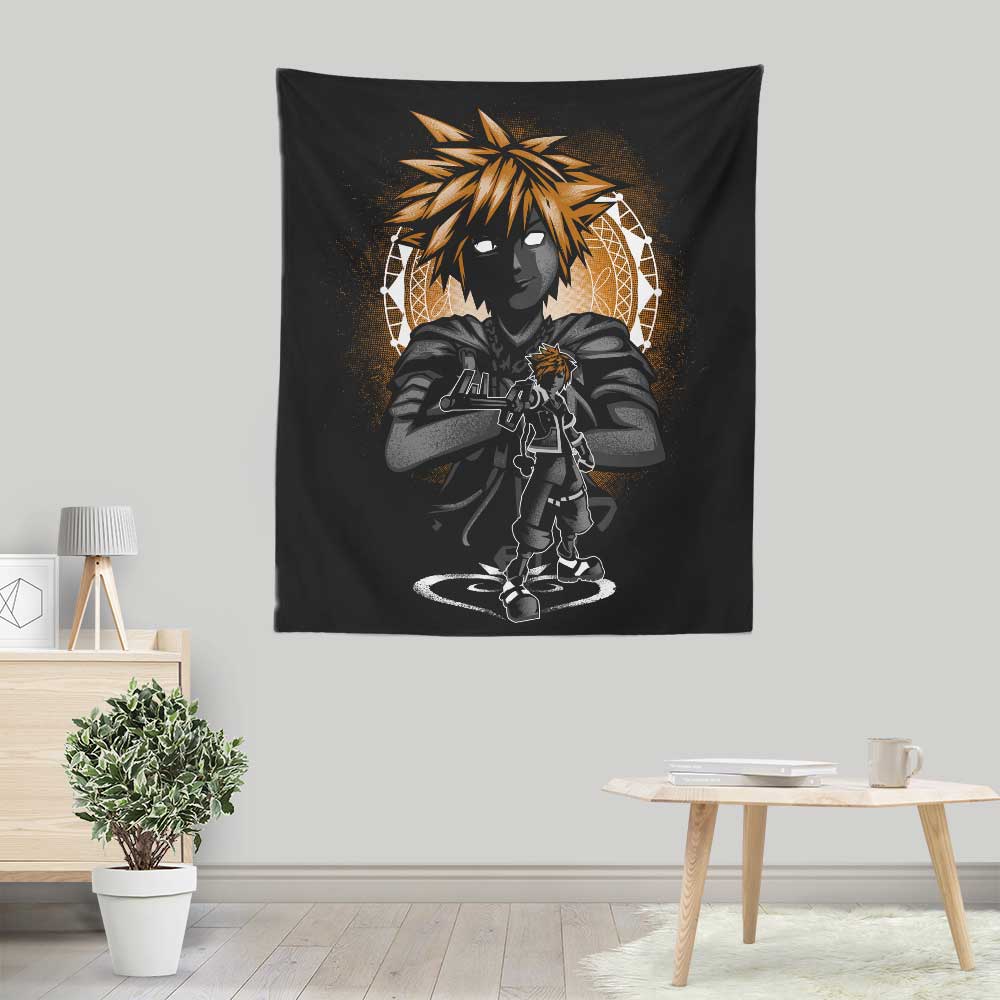 Vibrant 'Attack of Sora' Lightweight Polyester Wall Tapestry