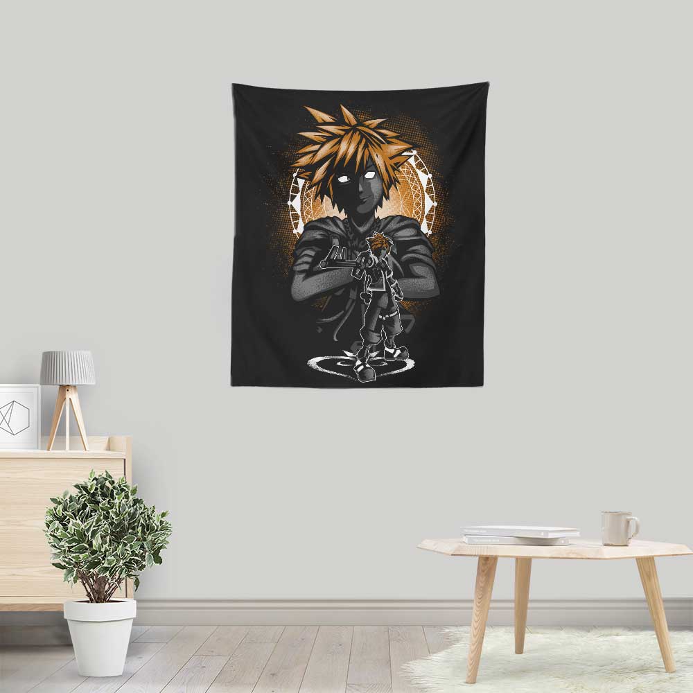 Vibrant 'Attack of Sora' Lightweight Polyester Wall Tapestry