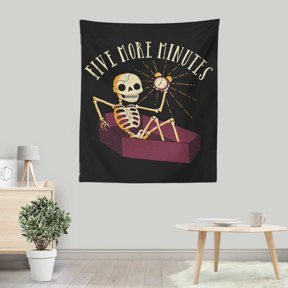 DinoMike's Five More Minutes Decorative Wall Tapestry for Indoor and Outdoor Use