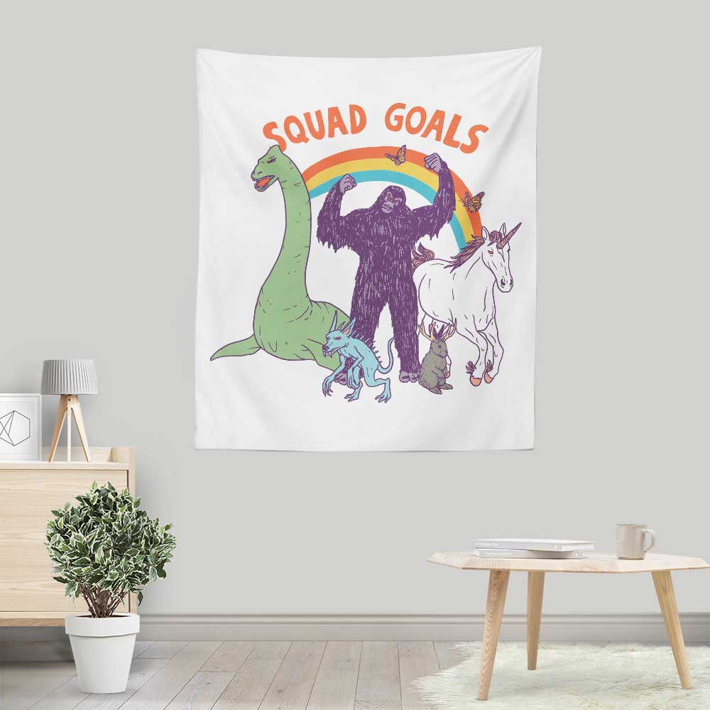 Hillary White's Mythical Squad Goals Lightweight Polyester Wall Tapestry