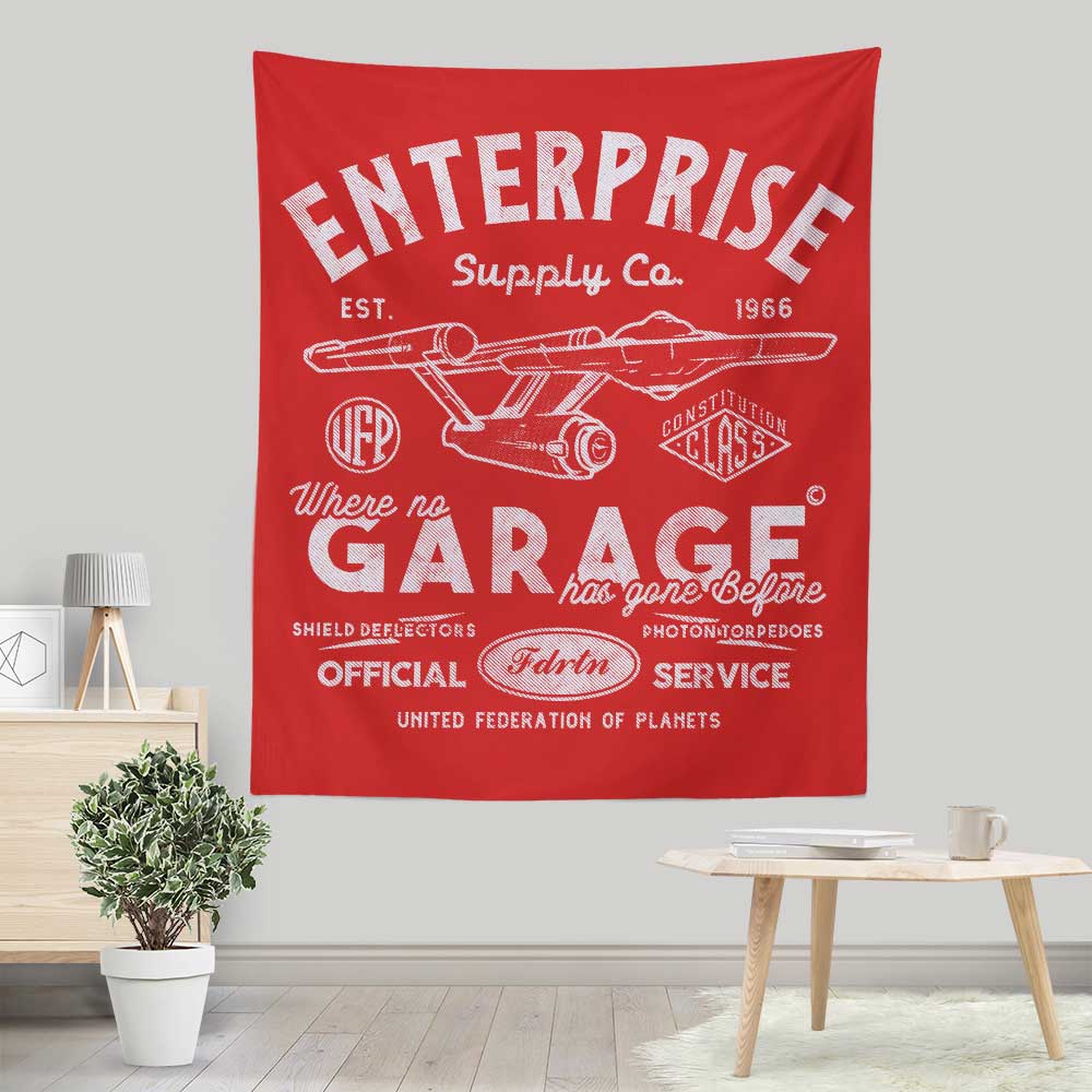 Lightweight Polyester Enterprise Garage Wall Tapestry by Arinesart