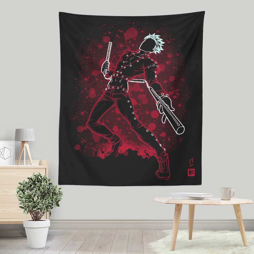 Soulkr's Greed Sin Wall Tapestry - A Unique Decorative Piece
