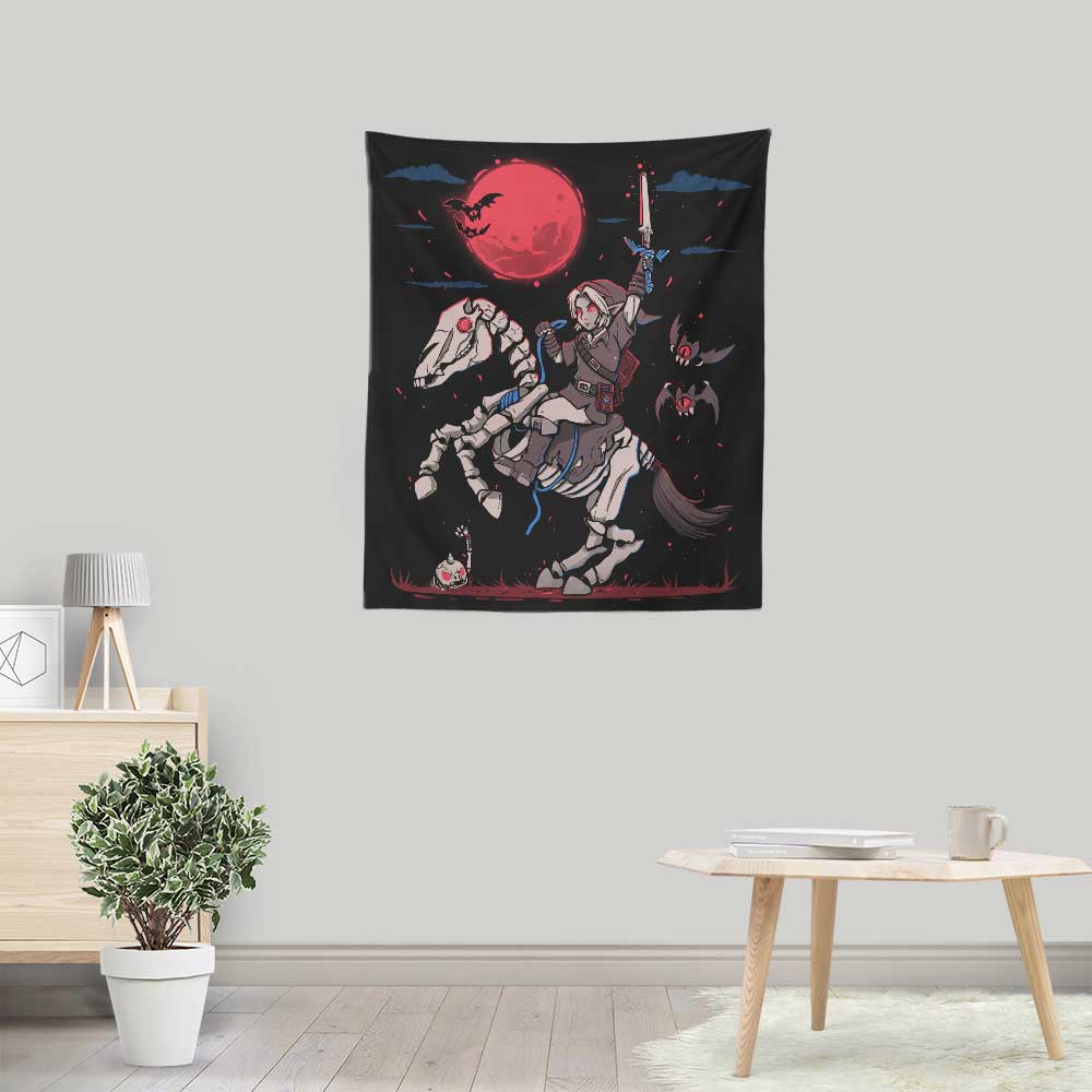Stunning Blood Moon Rising Wall Tapestry by TechraNova