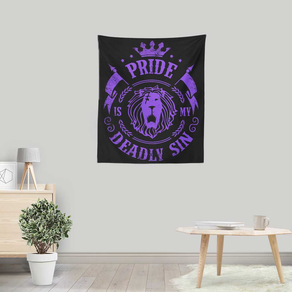 Striking 'Pride is My Sin' Wall Tapestry by Typhoonic Art