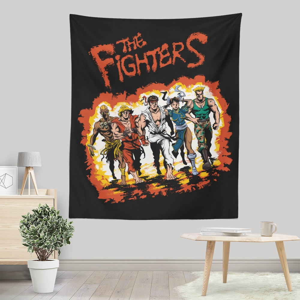 The Fighters Wall Tapestry - Decorative Wall Art by Zascanauta