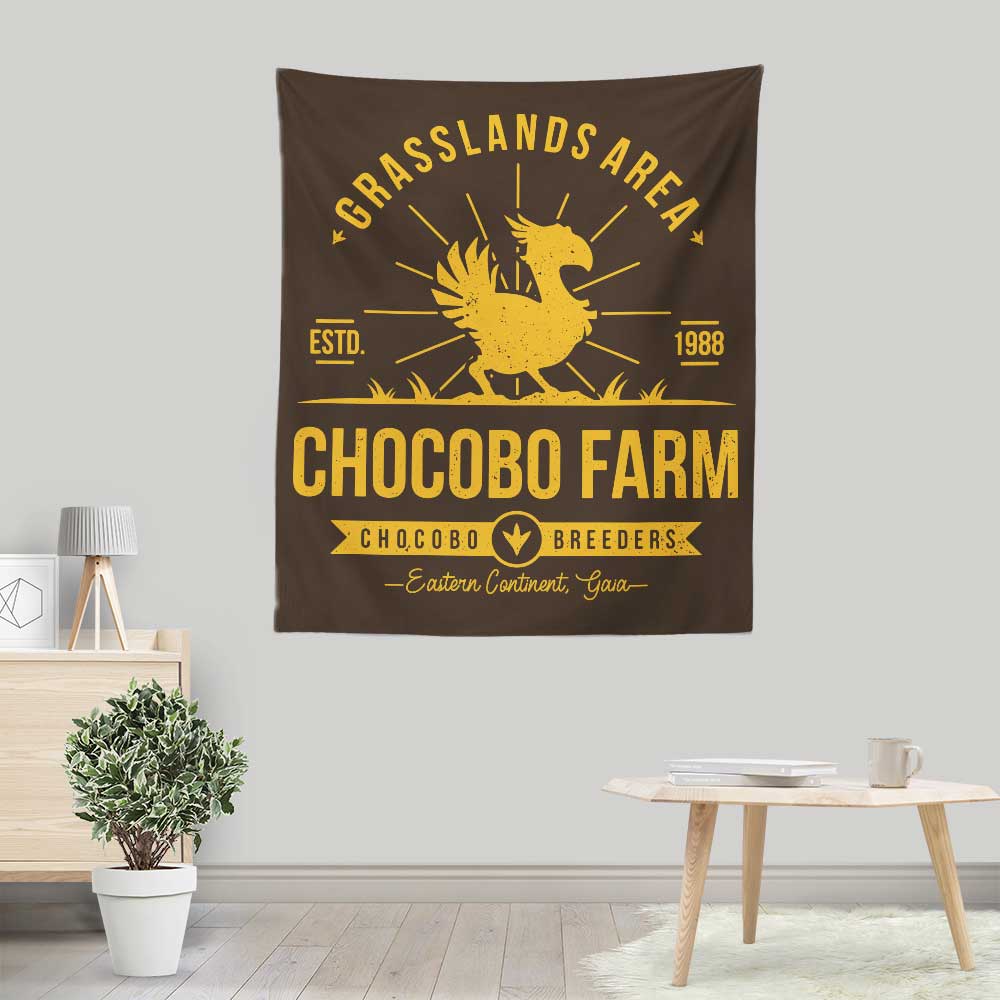 Alundrart Design's Charming Chocobo Farm Wall Tapestry