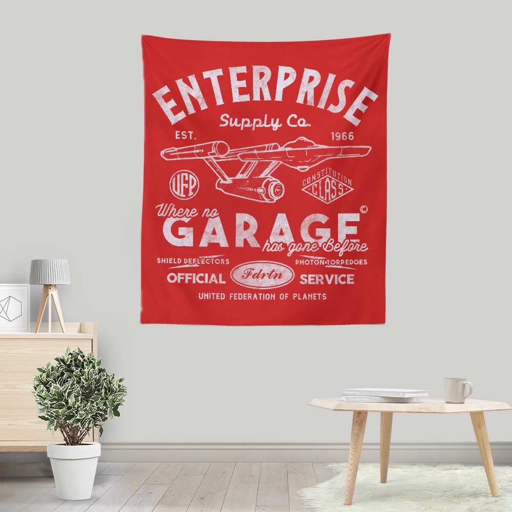 Lightweight Polyester Enterprise Garage Wall Tapestry by Arinesart
