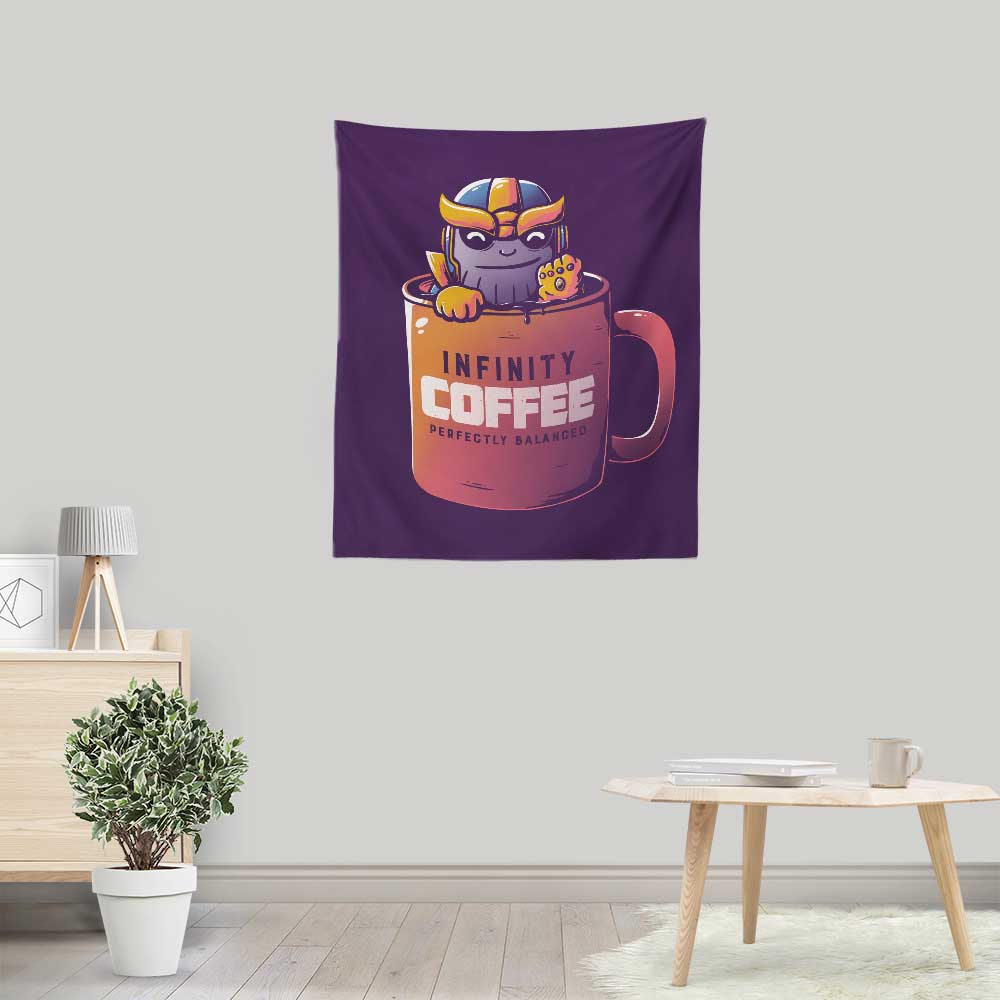 Infinity Coffee-themed Wall Tapestry for Indoor and Outdoor Decor