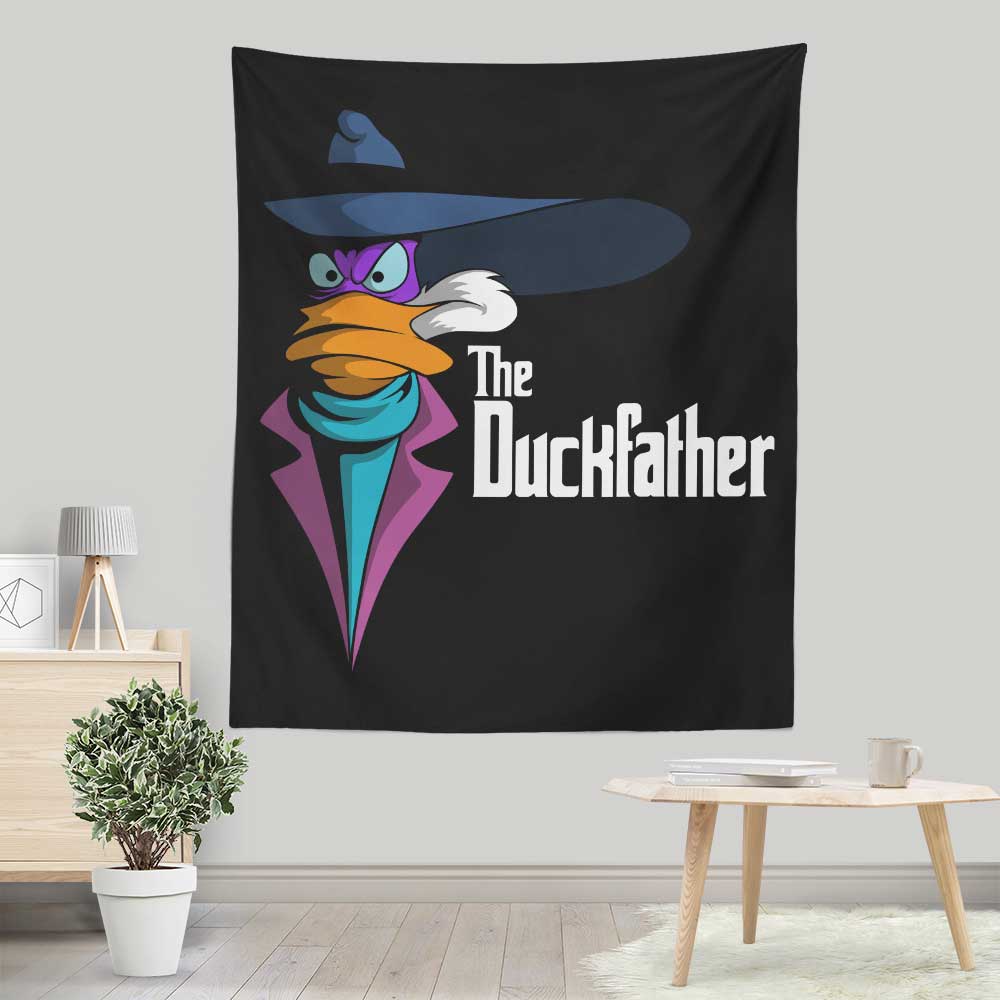 The Duckfather Firebeard Wall Decor Tapestry for Indoor and Outdoor Use