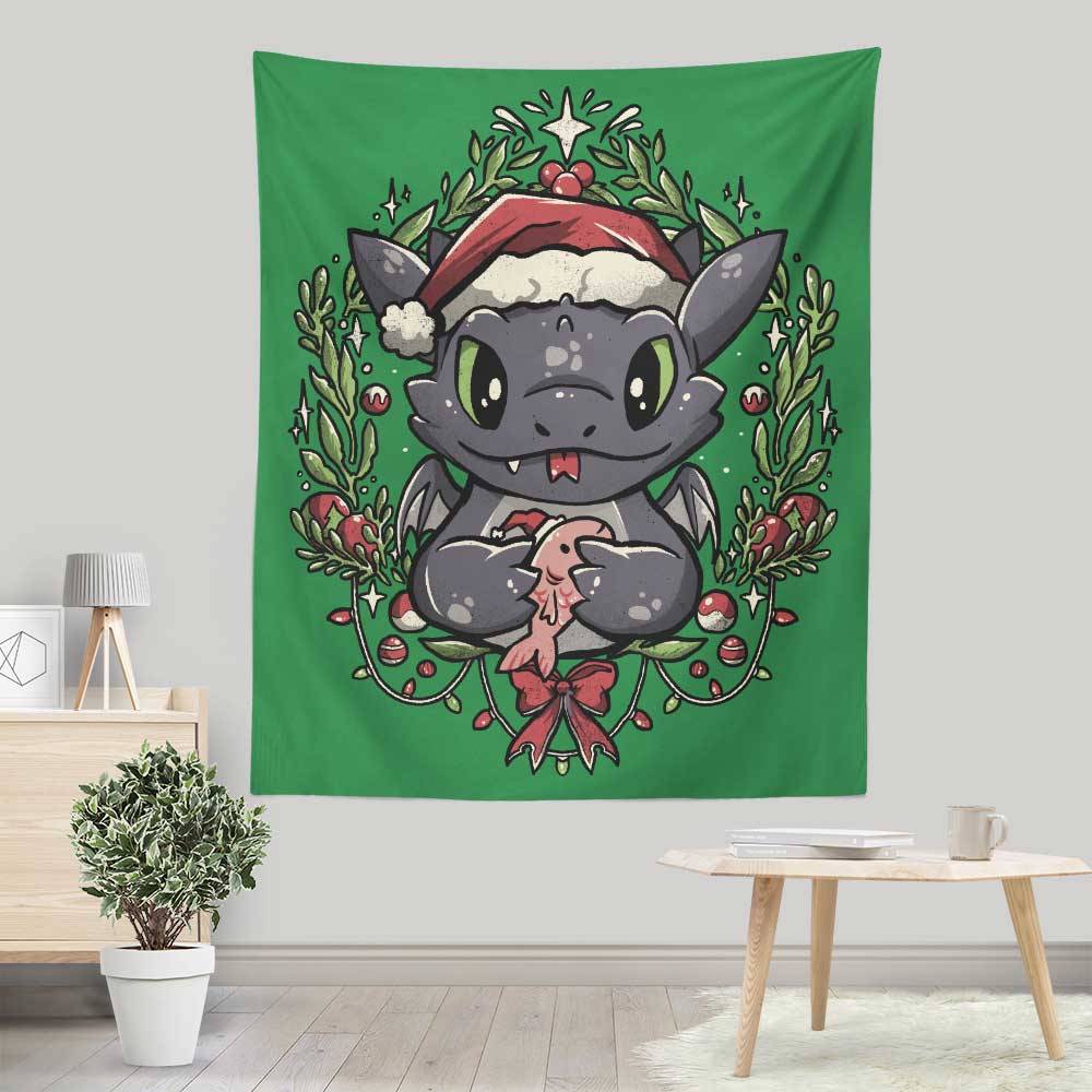 Dragon-themed Christmas Wall Decor - Exquisite Wall Tapestry