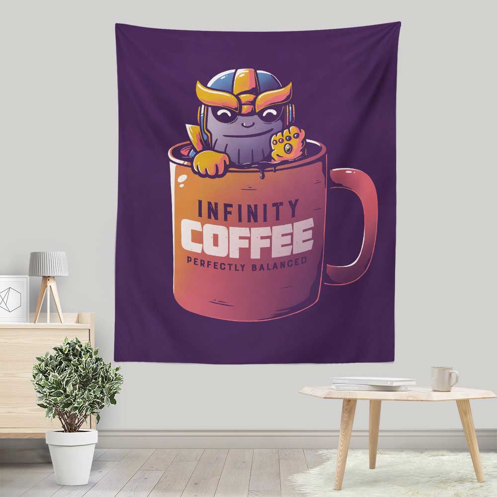 Infinity Coffee-themed Wall Tapestry for Indoor and Outdoor Decor