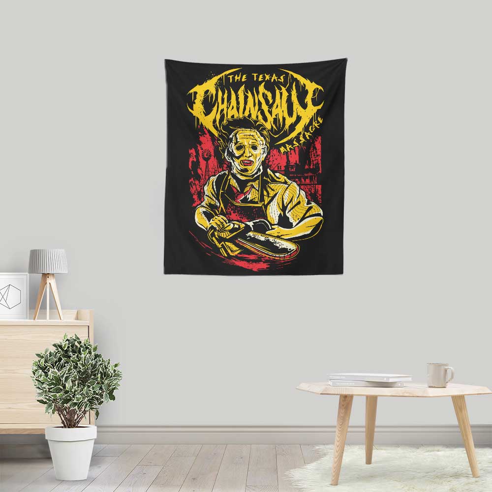 Chainsaw Album Wall Decorative Tapestry for Indoor and Outdoor Use