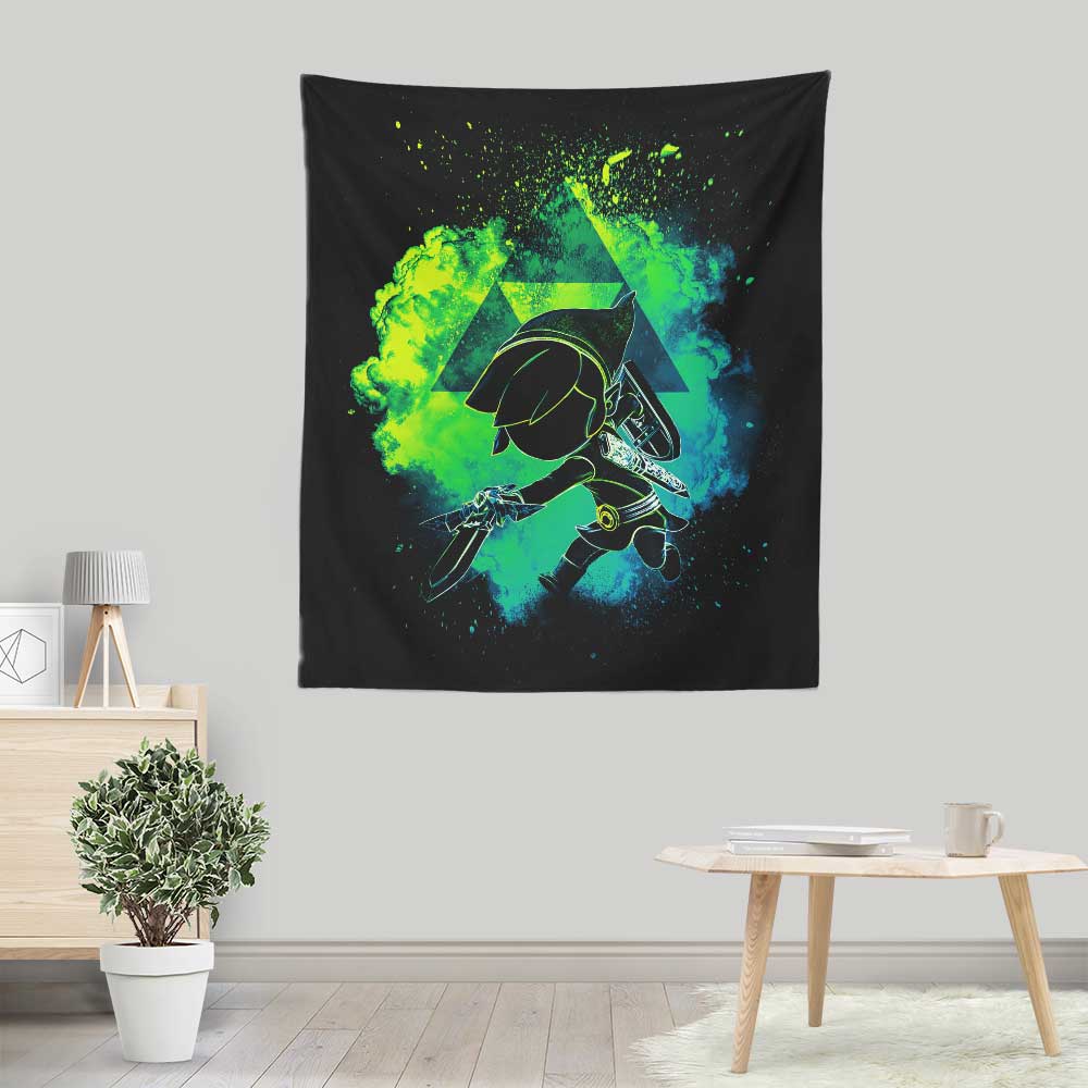 Lightweight Polyester Wall Tapestry - Soul of the Wind by Donnie Illustrations