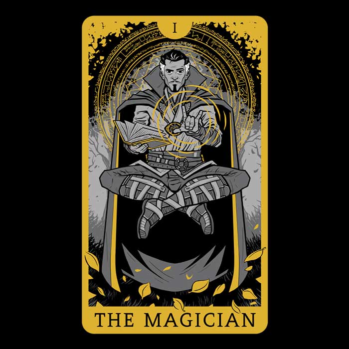 Vibrant Tarot - The Magician Lightweight Polyester Wall Tapestry