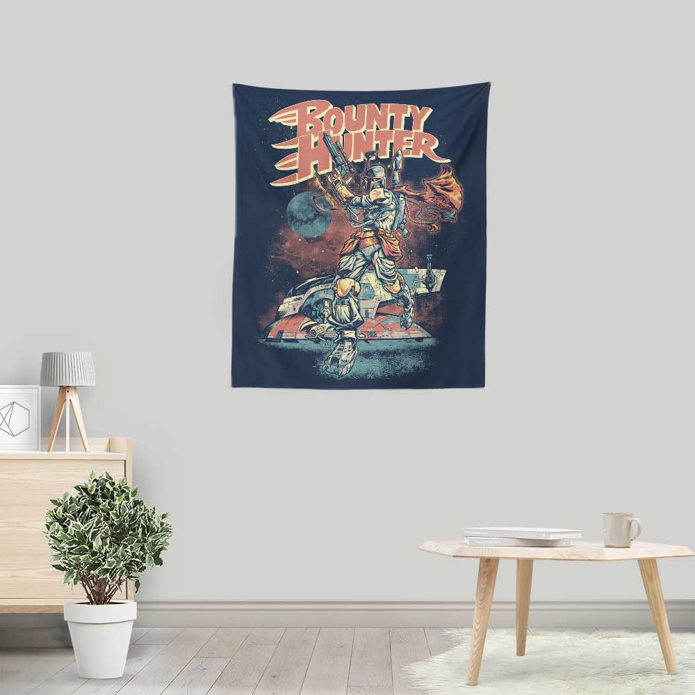 Bounty Hunter Themed Wall Tapestry for Home Decor
