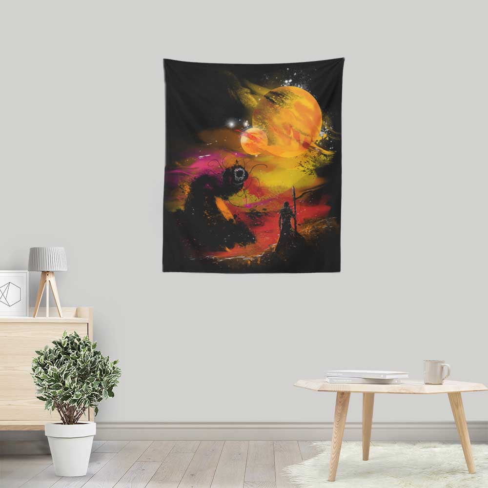 Kharmazero's Sunset on Arrakis Decorative Wall Tapestry for Indoor and Outdoor Use