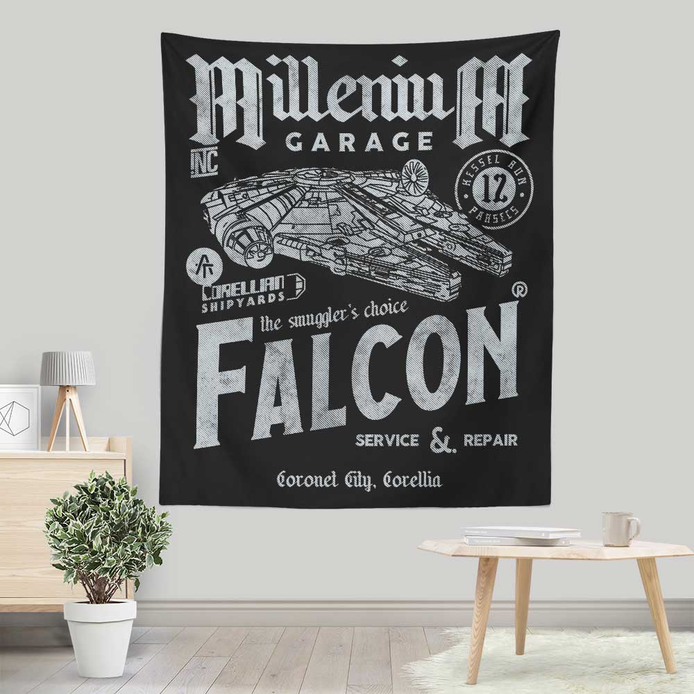 Millennium Garage Wall Decorative Tapestry by Arinesart