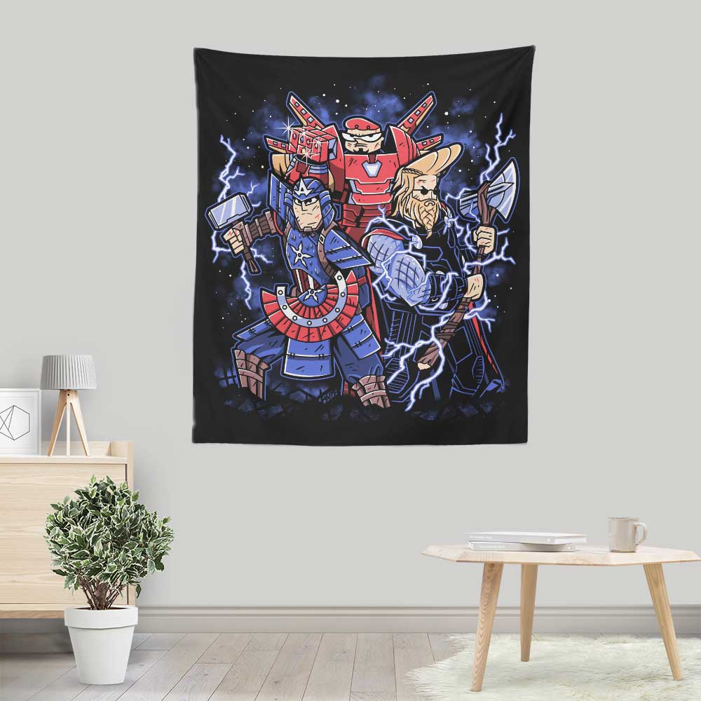 Vibrant Toonvengers Trinity Wall Tapestry by Prime Premne Design
