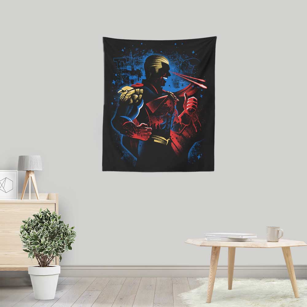 Alemaglia's Vivid Unstable Patriot Lightweight Wall Tapestry