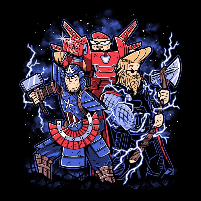 Vibrant Toonvengers Trinity Wall Tapestry by Prime Premne Design