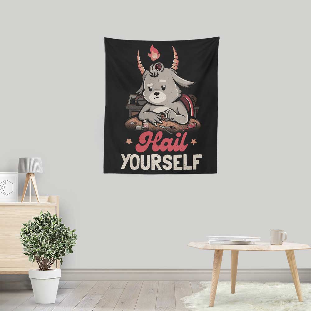 Hail Yourself Decorative Wall Tapestry by Edu.ely
