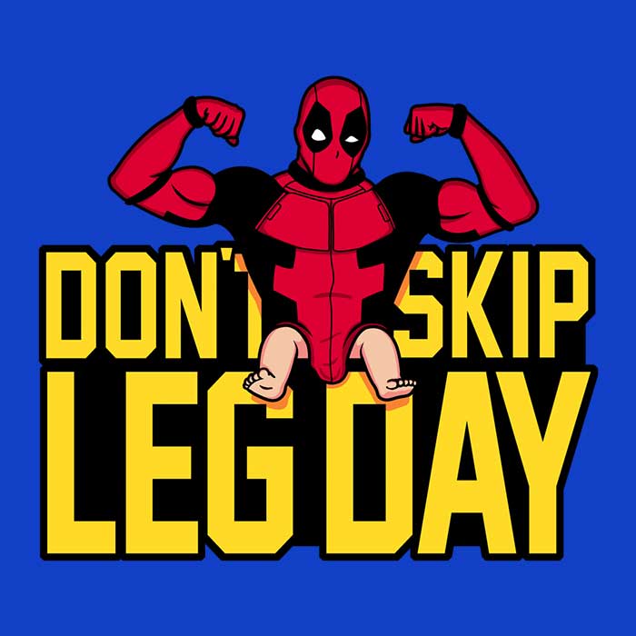 Raffiti's Lightweight Polyester 'Don't Skip Leg Day' Wall Tapestry