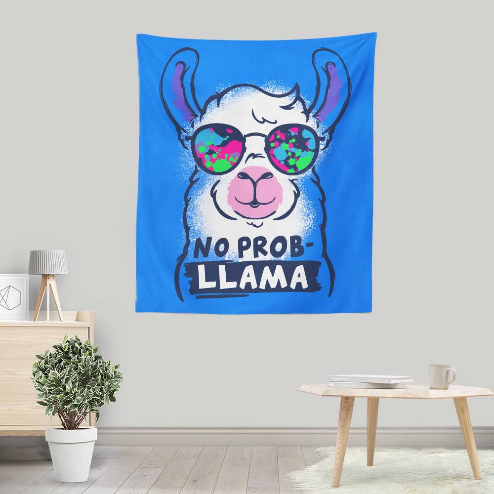 No Probllama Decorative Wall Tapestry for Indoor and Outdoor Use