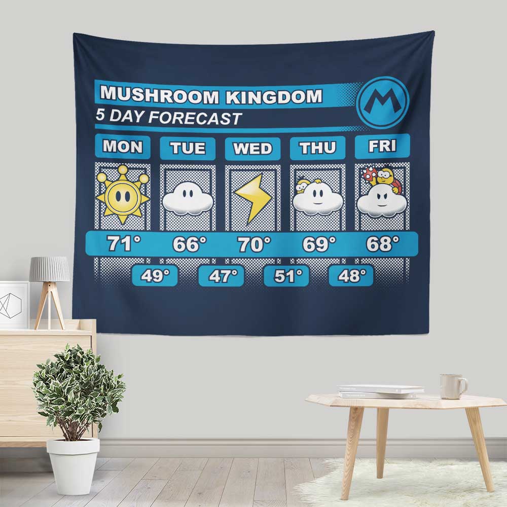 Stunning Five - Day Forecast Wall Decorative Tapestry