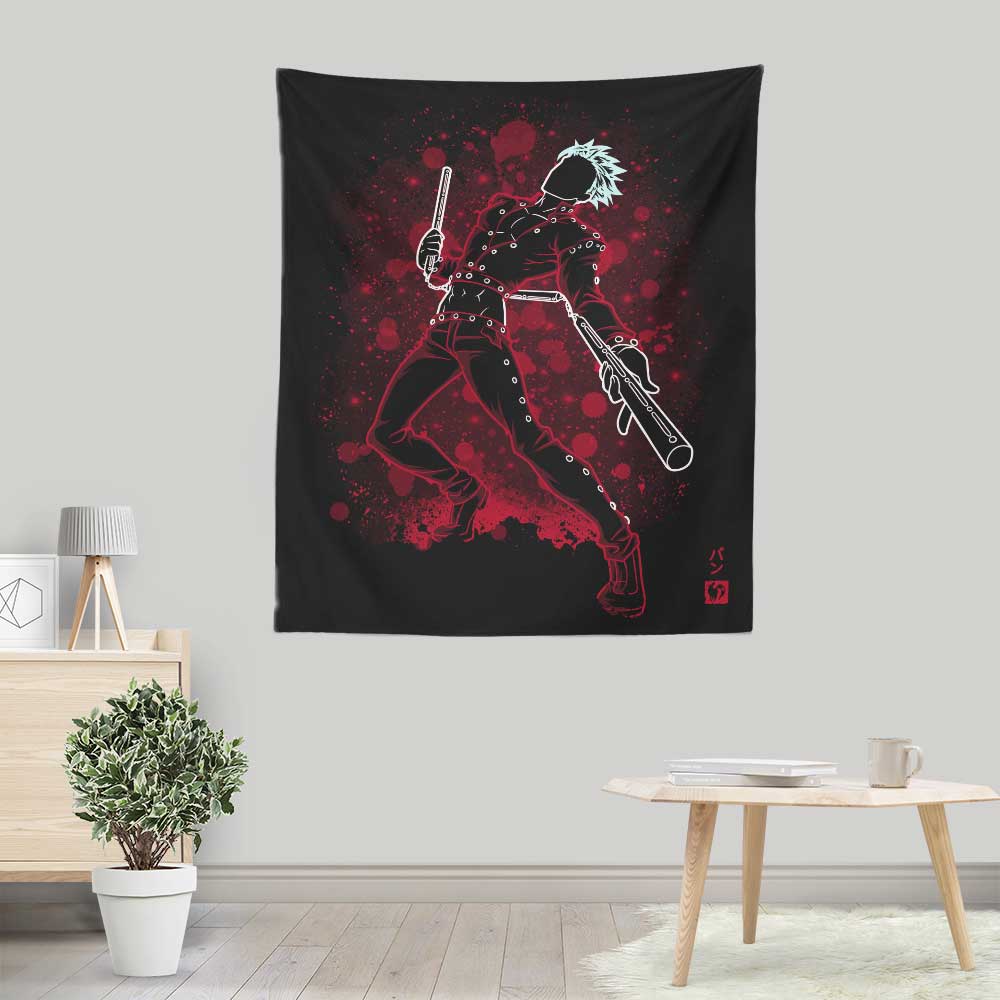 Soulkr's Greed Sin Wall Tapestry - A Unique Decorative Piece