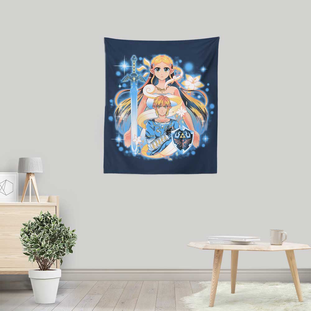 Vibrant Awakened Hero Wall Decor Tapestry by Coinbox Tees
