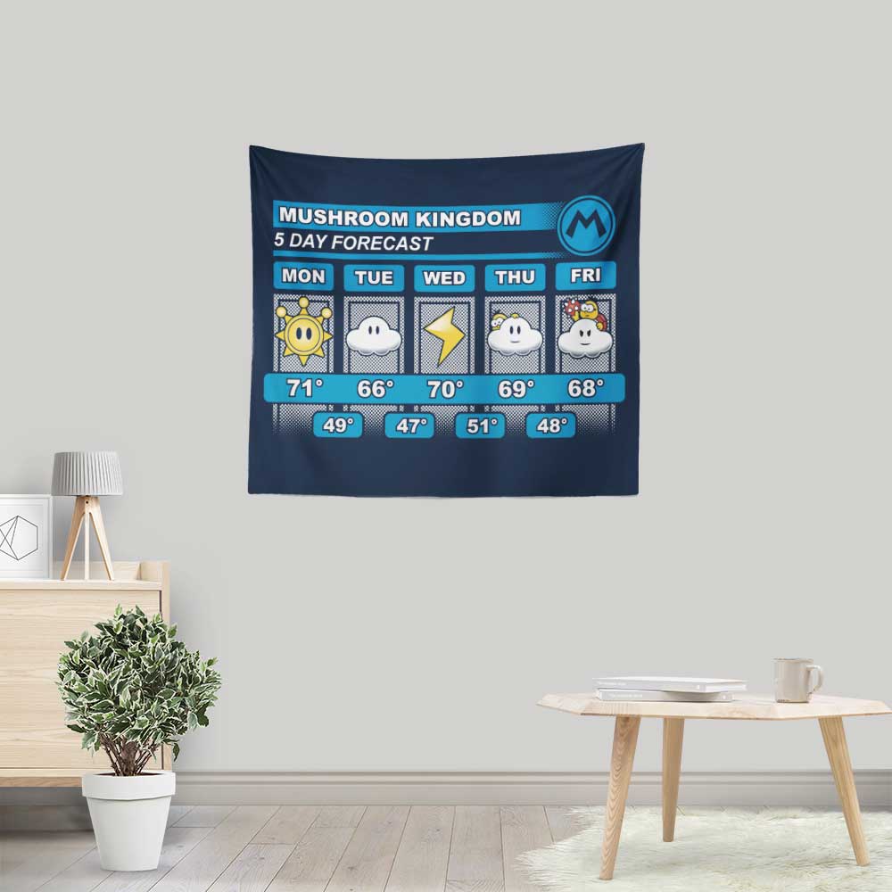 Stunning Five - Day Forecast Wall Decorative Tapestry