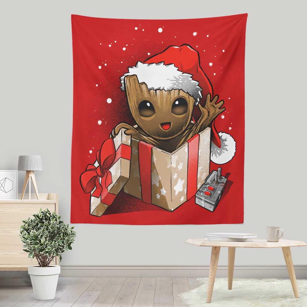 Alemaglia's Festive 'I Am Christmas' Wall Tapestry for Home Decor